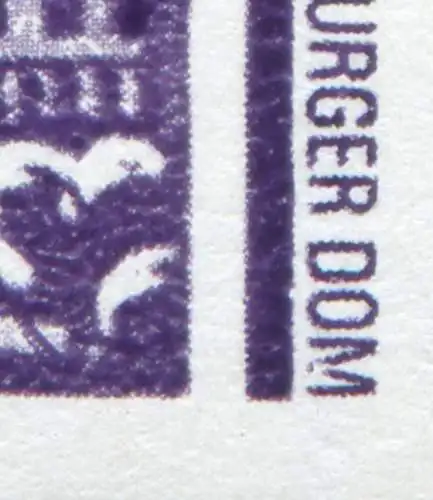 3351I Dôme de Magdeburg, bloc de 6 avec PLF I endommagé M - ** post-fraîchissement