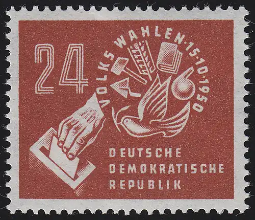 275 élections populaires 1950, marque postale **