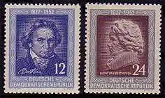 300-301 Beethoven 1952, série postale