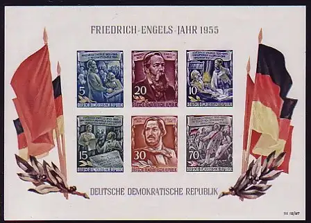 Bloc 13 Engels Block 1955, post-free / ** / MNH