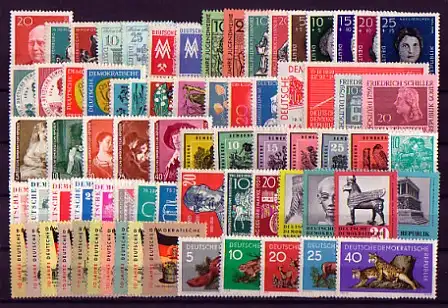 673-745 DDR 1959 complet, frais de port ** / MNH