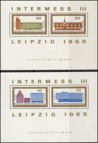 1084-1153 DDR 1965 complet, frais de port ** / MNH