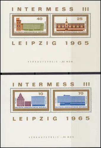 1084-1153 DDR 1965 complet, frais de port ** / MNH