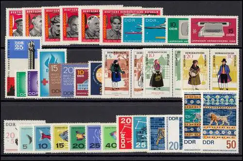 1154-1244 DDR 1966 complet, frais de port ** / MNH