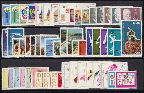 1335-1433 DDR 1968 complet, frais de port ** / MNH