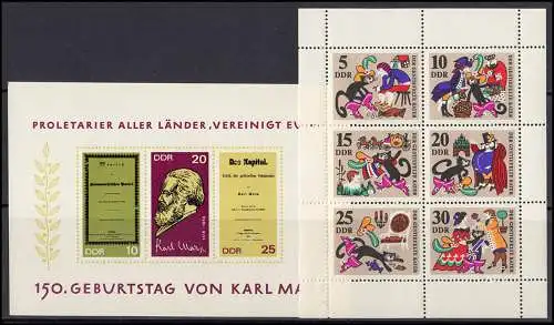 1335-1433 DDR 1968 complet, frais de port ** / MNH