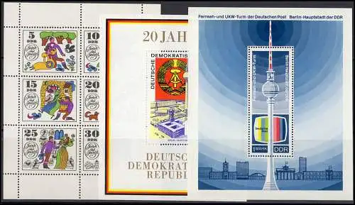 1434-1533 DDR 1969 complet, frais de port ** / MNH