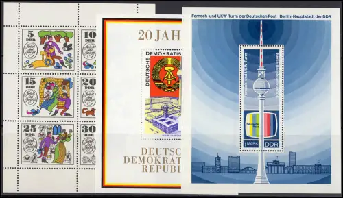 1434-1533 DDR 1969 complet, frais de port ** / MNH