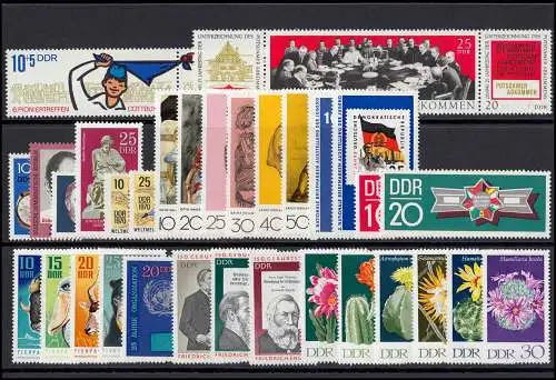 1534-1631 DDR 1970 complet, frais de port ** / MNH