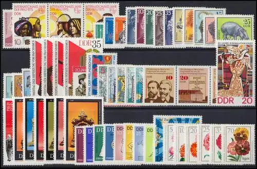 2012-2106 DDR 1975 complet, frais de port ** / MNH