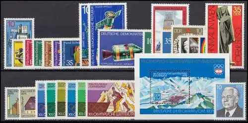 2012-2106 DDR 1975 complet, frais de port ** / MNH