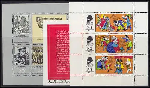 2012-2106 DDR 1975 complet, frais de port ** / MNH