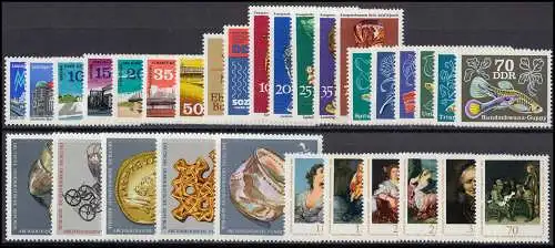 2107-2198 DDR 1976 complet, frais de port ** / MNH