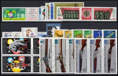 2287-2387 DDR 1978 complet, frais de port ** / MNH