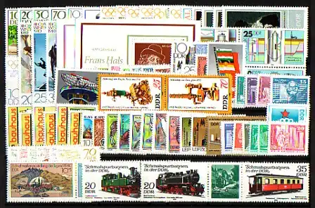 2478-2571 DDR-Jahrgang 1980 komplett, postfrisch ** / MNH