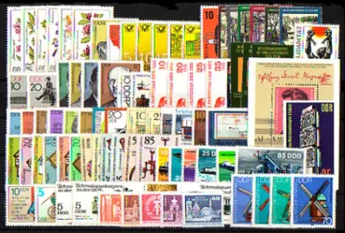 2572-2666 DDR 1981 complet, frais de port ** / MNH