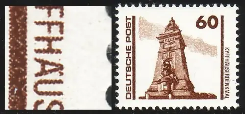 3347II Constructions 60 Pf: H court et point E manquant à gauche, case 9 **