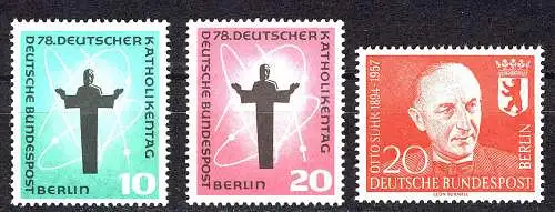 179-181 Berlin-Jahre 1958 complet, frais de port **