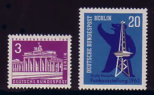 231-232 Berlin-Jahre 1963 complet, frais de port **