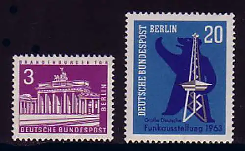 231-232 Berlin-Jahrgang 1963 komplett, postfrisch **