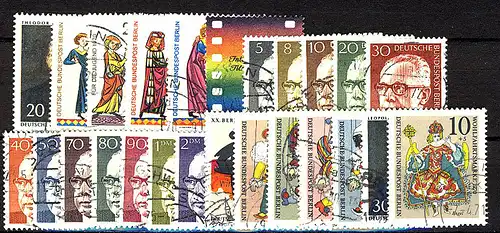 353-378 Berlin millésime 1970 complet, O cacheté