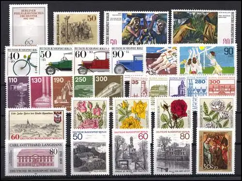 659-688 Berlin-Janvier 1982 complet, frais de port **