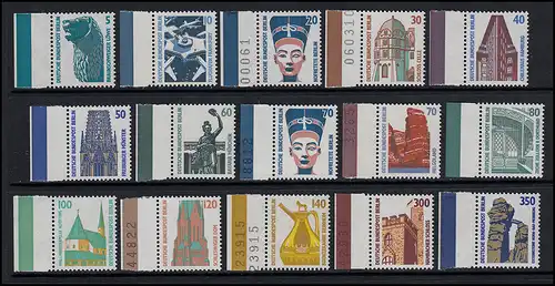 793ff SWK 15 valeurs, ensemble de bordures latérales LINKS - frais de port **