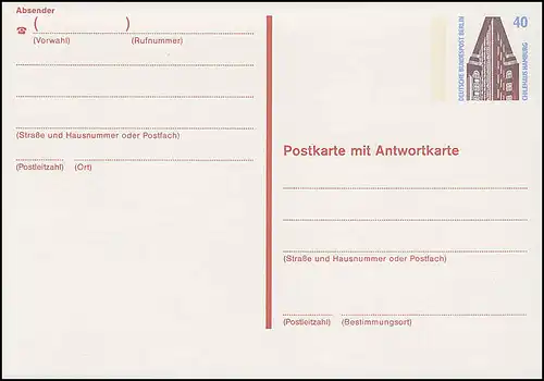 P 132 - SWK 40/40 Pf Leuchtbalken dicht am Werteindruck **