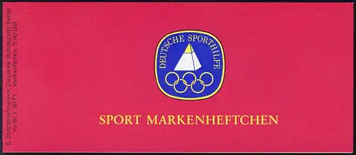 Sport 1979 Staffellauf 60 Pf, 6x596, geklebt, postfrisch