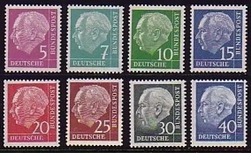 179-260y Huuss lumogen 8 valeurs, ensemble frais **