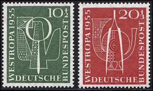 217-218 Westropa 1955 - Satz postfrisch **