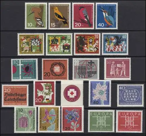 390-411 Bund-Jahrgang 1963 komplett, postfrisch **