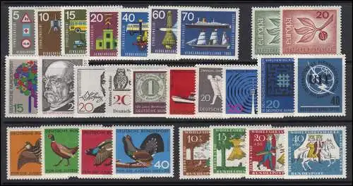 462-488 année fédérale 1965, 27 timbres complets, frais de port **