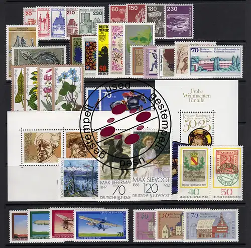 956-999 année fédérale 1978 complète, cacheté O