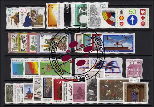 1000-1032 Bund-Jahrgang 1979 komplett, gestempelt O