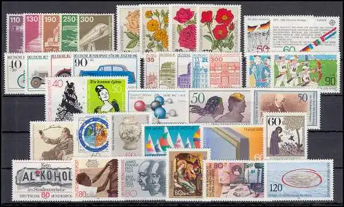 1118-1161 Bund-Jahrgang 1982 komplett postfrisch **