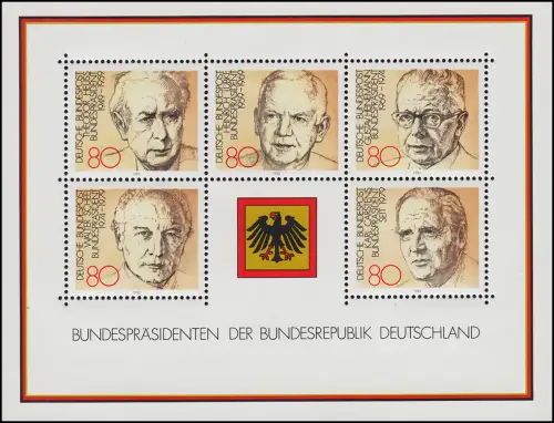 1118-1161 année fédérale 1982 complète post-frais **