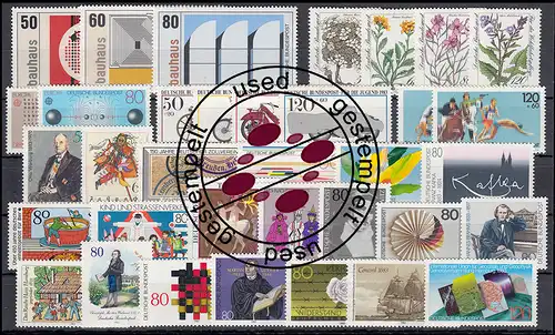 1162-1196 année fédérale 1983 complète, cachet O