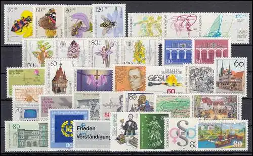 1197-1233 Bund-Jahrgang 1984 komplett postfrisch **