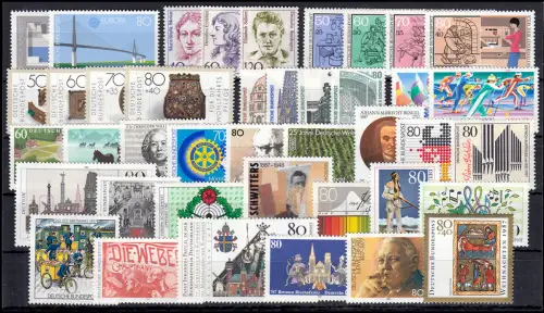1306-1346 Bund-Jahrgang 1987 komplett postfrisch **