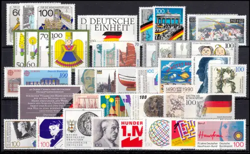 1444-1487 année fédérale 1990 complète post-freeich **