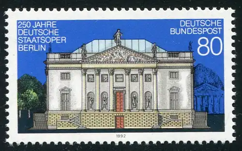 1625 Staatsoper Berlin: BERLIN en gras, erreur primaire de plaque **