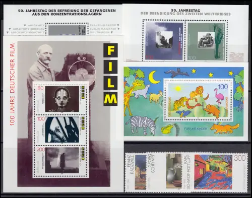 1772-1833 année fédérale 1995 complète post-freeich **