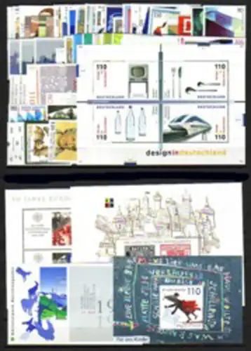 2027-2086 Bund-Jahrgang 1999 komplett postfrisch **