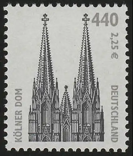 2206y SWK Kölner Dom 440/2,25 Mischpapier mit WENIGEN Melierfasern **