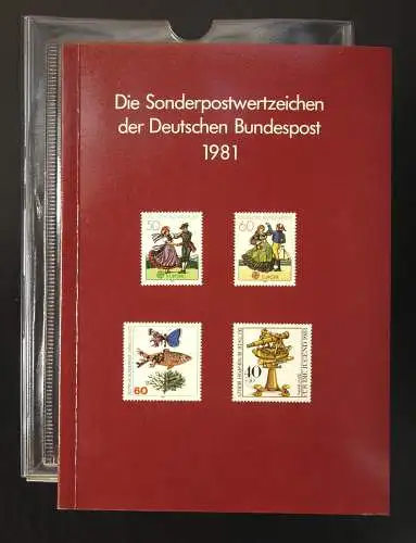 Jahrbuch Bund 1981, postfrisch ** wie verausgabt