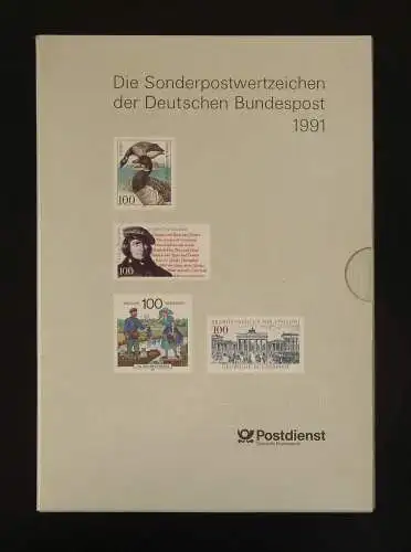 Jahrbuch Bund 1991, postfrisch ** wie verausgabt