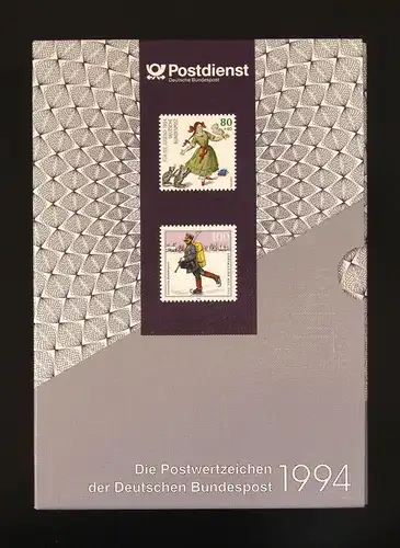 Jahrbuch Bund 1994, postfrisch ** wie verausgabt
