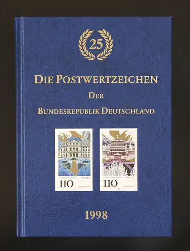 Jahrbuch Bund 1998, postfrisch komplett - wie von der Post verausgabt