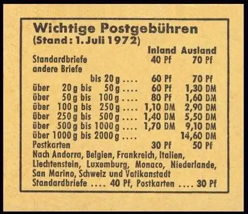 16b MH Unfall 1972, postfrisch